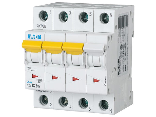 Eaton Pls6-c25/3n-mw - miniature circuit breaker mcb