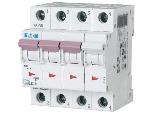 Eaton Pls6-c32/3n-mw - miniature circuit breaker mcb