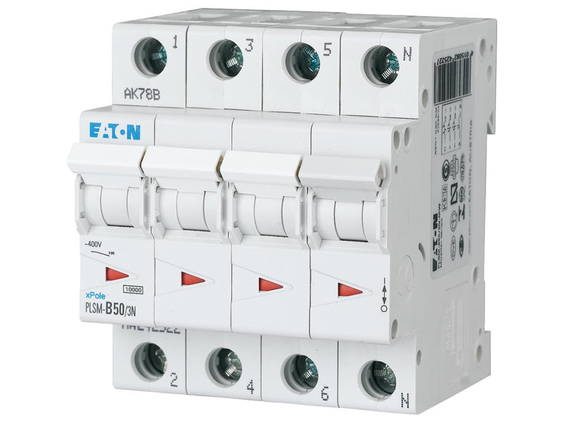 Eaton Pls6-c50/3n-mw - miniature circuit breaker mcb