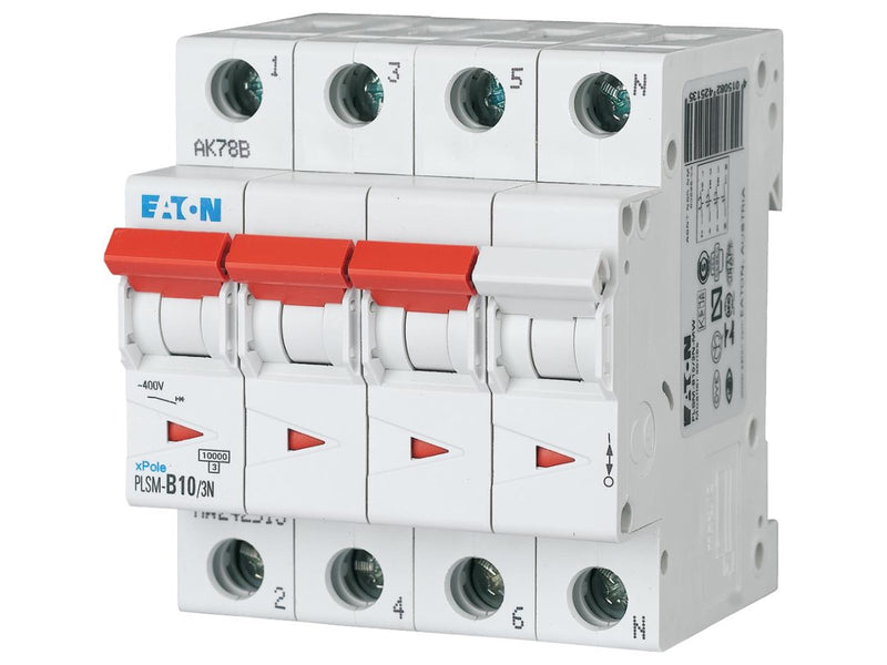 Eaton Plsm-c10/3n-mw - miniature circuit breaker mcb