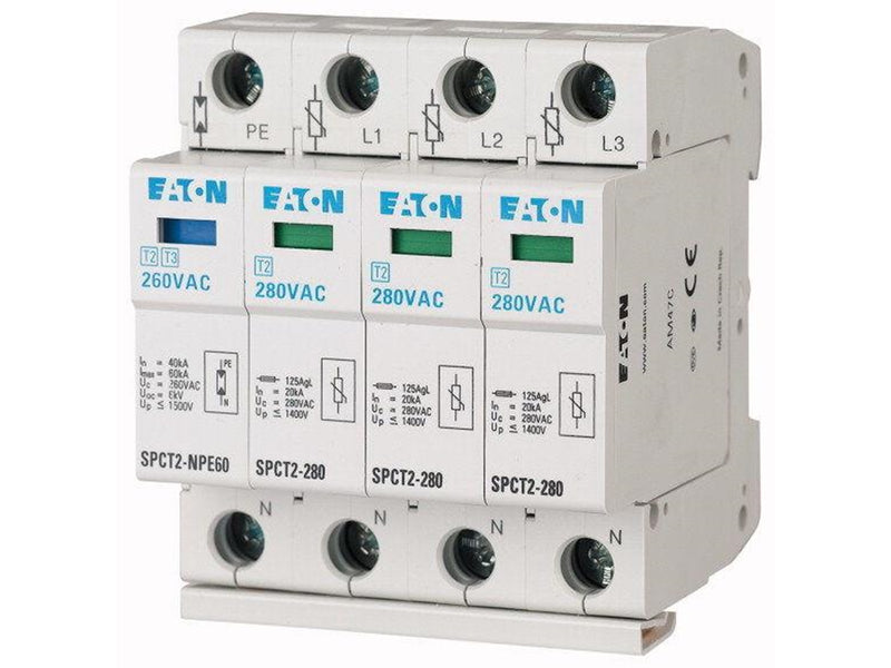Eaton Plug-in surge arresters 3pole+n 280vac 20 ka