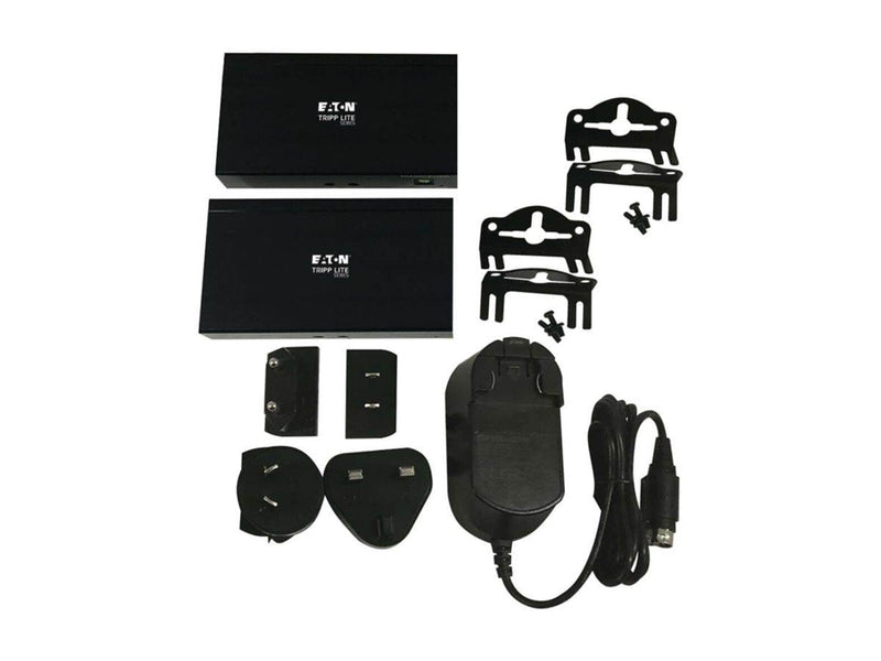 Eaton Series DisplayPort to HDMI over Cat6 Extender Kit with KVM Support 4K 60Hz 4:4:4 USB PoC HDCP 2.2 up to 230 ft. TAA