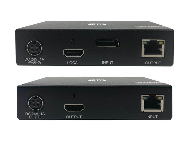Eaton Series DisplayPort to HDMI over Cat6 Extender Kit with KVM Support 4K 60Hz 4:4:4 USB PoC HDCP 2.2 up to 230 ft. TAA
