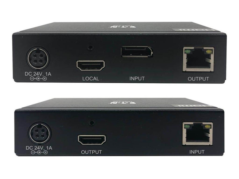 Eaton Series DisplayPort to HDMI over Cat6 Extender Kit with KVM Support 4K 60Hz 4:4:4 USB PoC HDCP 2.2 up to 230 ft. TAA