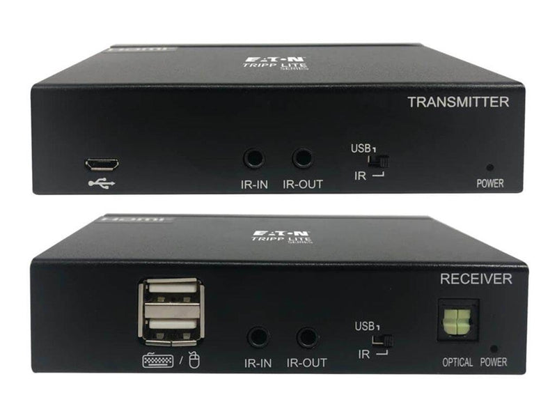 Eaton Series DisplayPort to HDMI over Cat6 Extender Kit with KVM Support 4K 60Hz 4:4:4 USB PoC HDCP 2.2 up to 230 ft. TAA