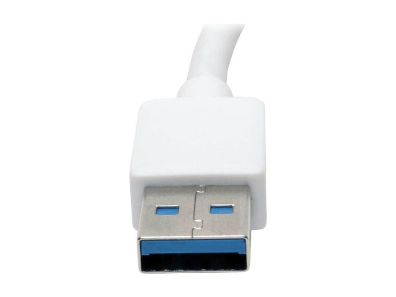 Eaton Series USB 3.0 SuperSpeed to Gigabit Ethernet NIC Network Adapter RJ45 10/100/1000 Aluminum White
