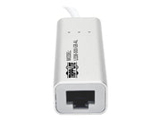 Eaton Series USB 3.0 SuperSpeed to Gigabit Ethernet NIC Network Adapter RJ45 10/100/1000 Aluminum White