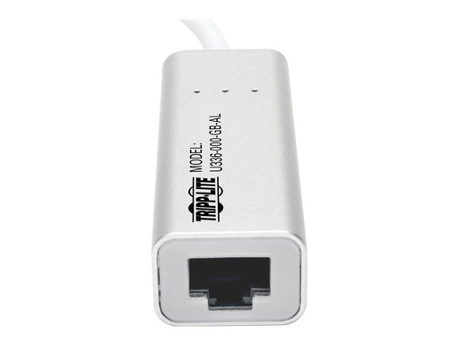 Eaton Series USB 3.0 SuperSpeed to Gigabit Ethernet NIC Network Adapter RJ45 10/100/1000 Aluminum White