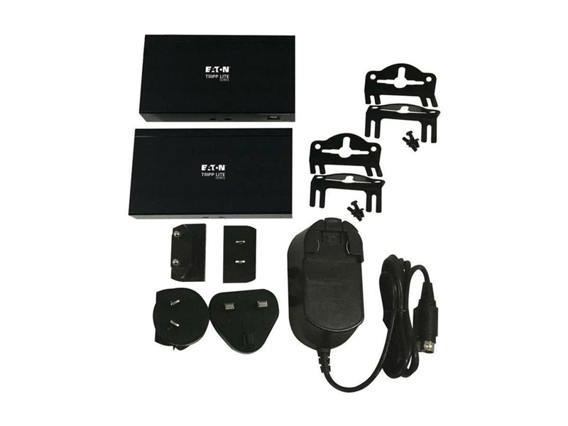 Eaton Series USB C to HDMI over Cat6 Extender Kit with KVM Support 4K 60Hz 4:4:4 Transmitter/Receiver USB PoC HDCP 2.2 up to 230 ft. TAA