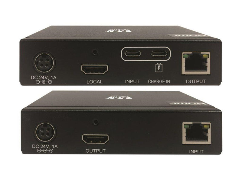 Eaton Series USB C to HDMI over Cat6 Extender Kit with KVM Support 4K 60Hz 4:4:4 Transmitter/Receiver USB PoC HDCP 2.2 up to 230 ft. TAA