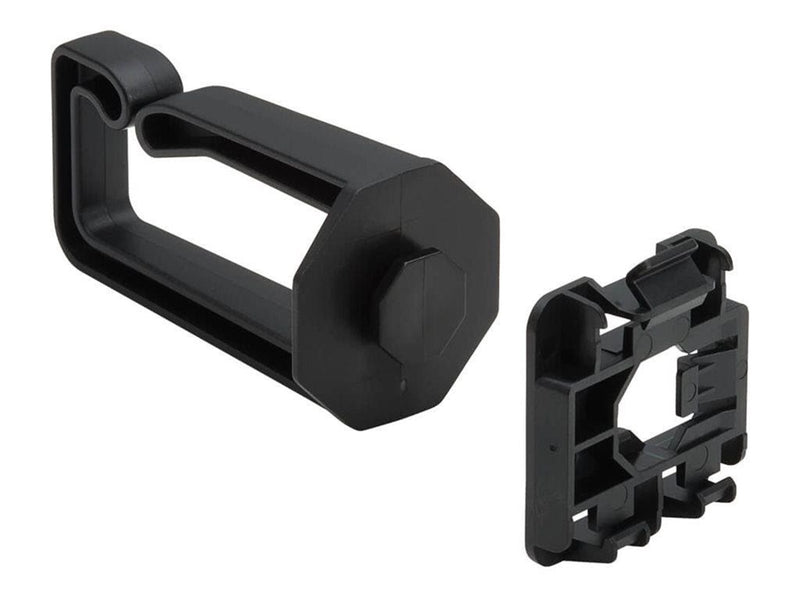 Eaton Tripp Lite Series Cable Management D-Rings for DIN Rails - Multi-Angle 1U Black 2 Pack