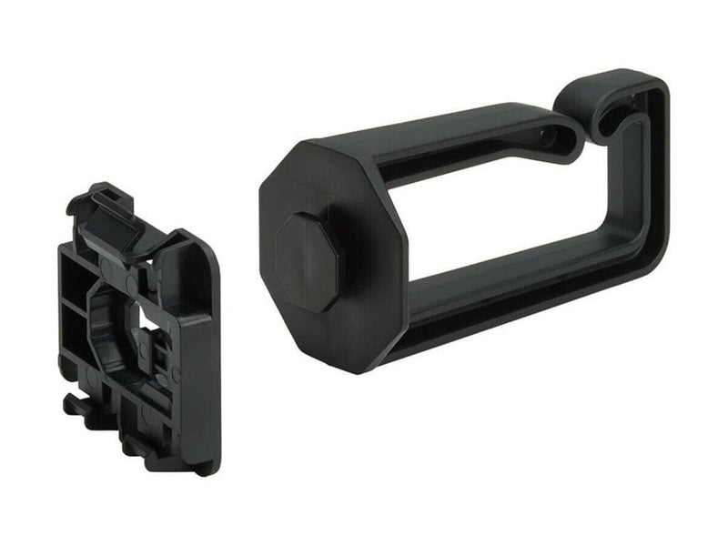 Eaton Tripp Lite Series Cable Management D-Rings for DIN Rails - Multi-Angle 1U Black 2 Pack