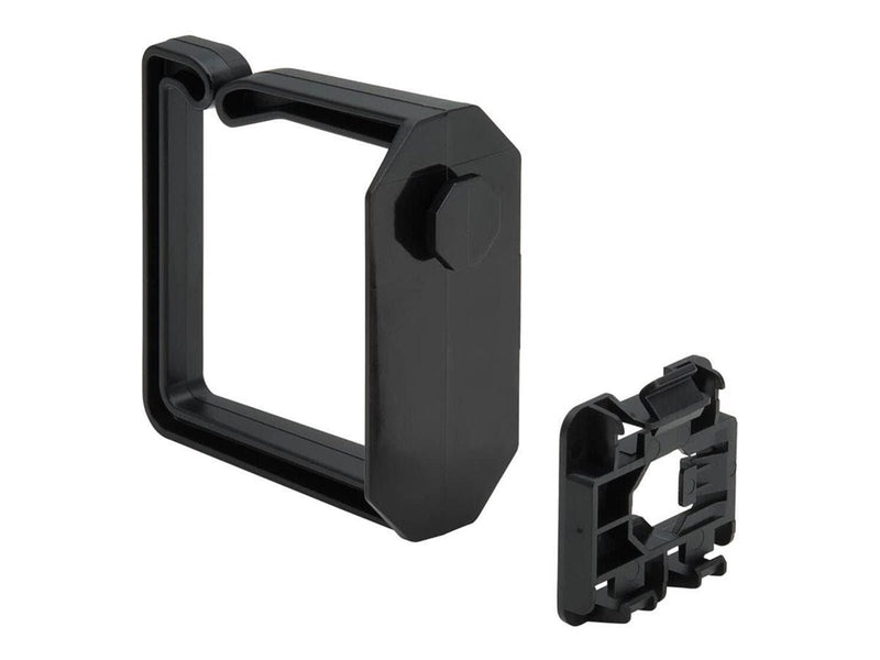 Eaton Tripp Lite Series Cable Management D-Rings for DIN Rails - Multi-Angle 2U Black 2 Pack