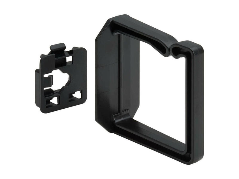 Eaton Tripp Lite Series Cable Management D-Rings for DIN Rails - Multi-Angle 2U Black 2 Pack