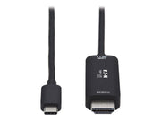 Eaton Tripp Lite Series USB C to HDMI Adapter Cable 4K 60Hz HDR HDCP 2.2 DP 1.4 Alt Mode Black 6ft