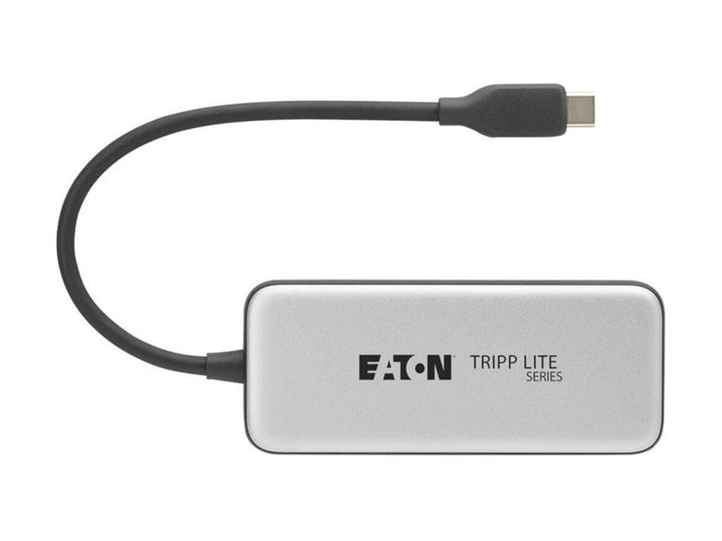 Eaton Tripp Lite series 4-Port USB-C Hub USB 3.2 Gen 2 (10 Gbps) 4x USB-C Ports 100W PD Charging Thunderbolt 3 Compatible Gray USB-Hubs - 4 - Grau