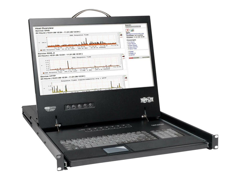 Eaton series 16-Port Rack Console VGA KVM Switch w/ 19" LCD 1U TAA