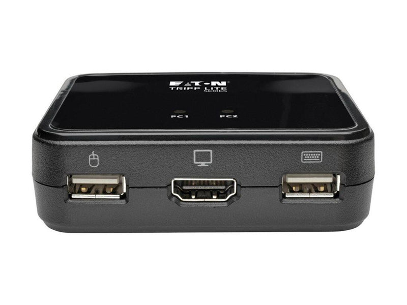 Eaton series 2-Port USB/HD Cable KVM Switch with Audio/Video Cables and USB Peripheral Sharing