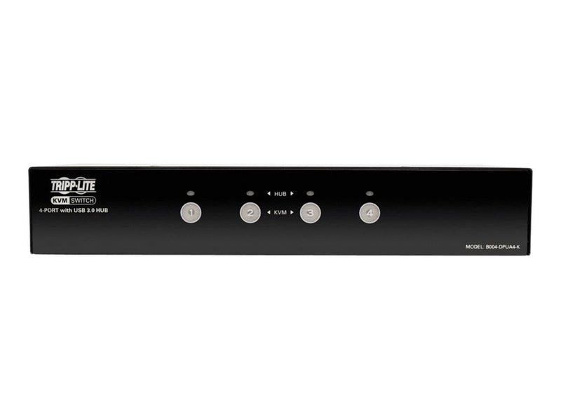 Eaton series 4-Port DisplayPort KVM Switch w/Audio Cables and USB 3.0 SuperSpeed Hub