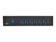 Eaton series 7-Port USB 3.0 Hub SuperSpeed with Dedicated 2A USB Charging iPad Tablet Metal USB-Hubs - USB 3.2 - 7 - Schwarz