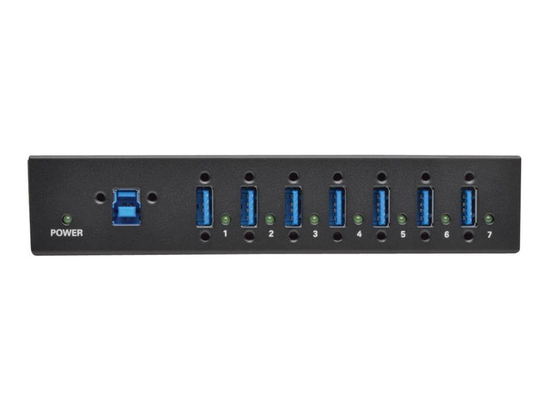 Eaton series 7-Port USB 3.0 Hub SuperSpeed with Dedicated 2A USB Charging iPad Tablet Metal USB-Hubs - USB 3.2 - 7 - Schwarz