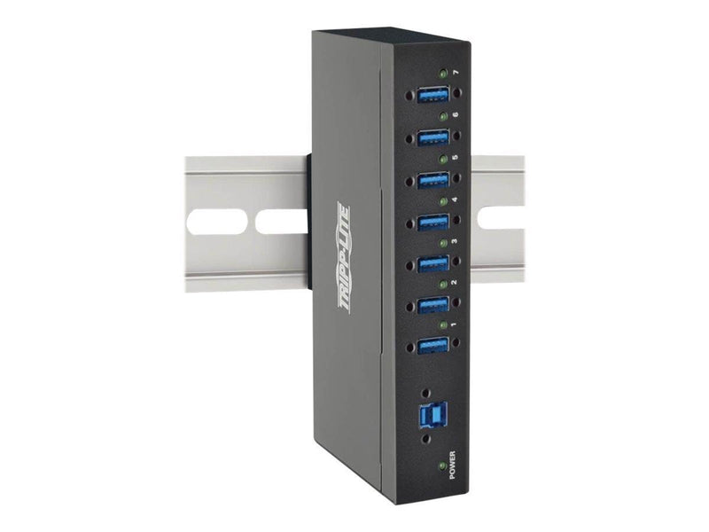 Eaton series 7-Port USB 3.0 Hub SuperSpeed with Dedicated 2A USB Charging iPad Tablet Metal USB-Hubs - USB 3.2 - 7 - Schwarz