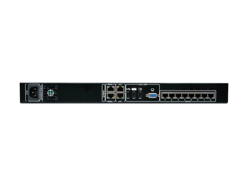 Eaton series 8-Port IP Cat5 KVM Switch Compact 1+1 User Rackmount