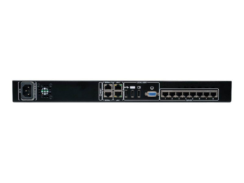 Eaton series 8-Port IP Cat5 KVM Switch Compact 1+1 User Rackmount