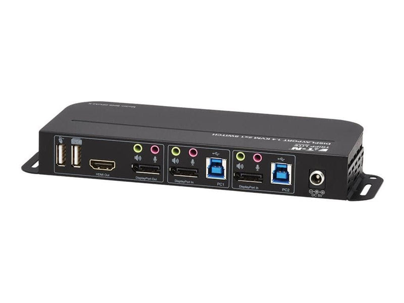 Eaton series DisplayPort USB KVM Switch 2-Port 4K 60Hz HDR DP 1.4 USB Cables