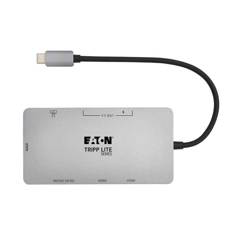 Eaton Tripp Lite Series USB Docking Station USB-C Dual Display 4K 60Hz HDMI grau