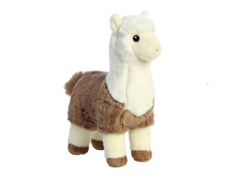 Eco Nation – Plush Toy / Cuddly White-Brown Alpaca 24 cm Eco-Friendly