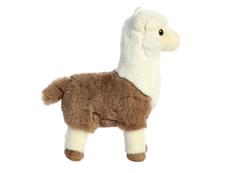 Eco Nation – Plush Toy / Cuddly White-Brown Alpaca 24 cm Eco-Friendly