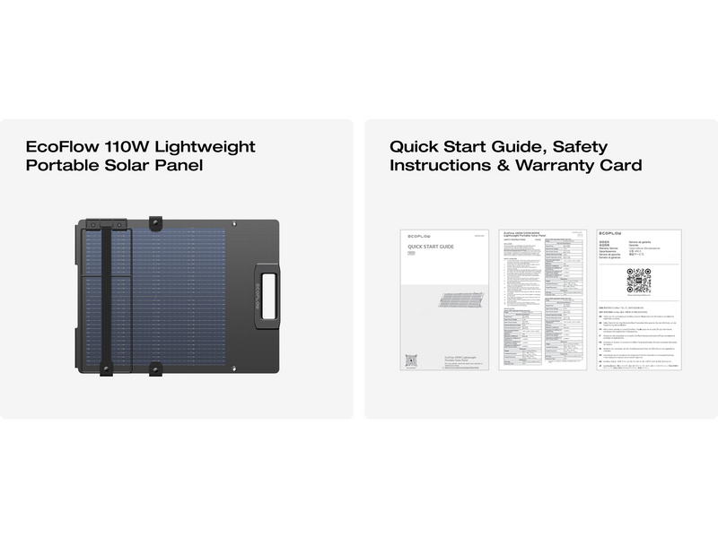 EcoFlow 110W Lightweight Solar Panel