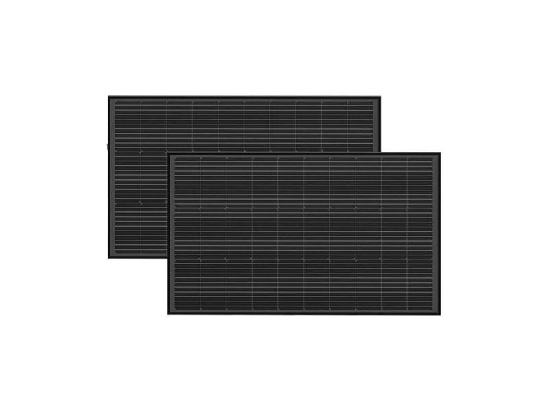 EcoFlow 2 × 100 W Rigid Solar Panel Combo + 2 pairs of Mounting Feet
