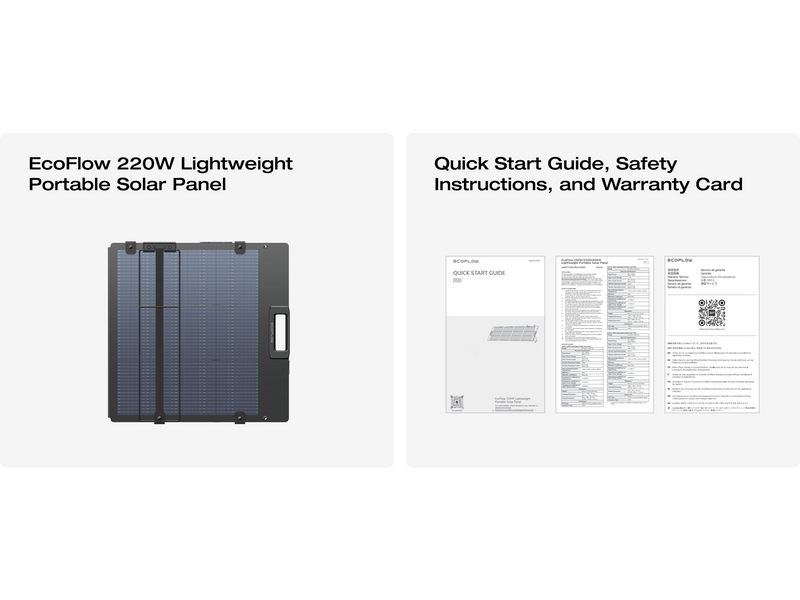 EcoFlow 220W Lightweight Solar Panel