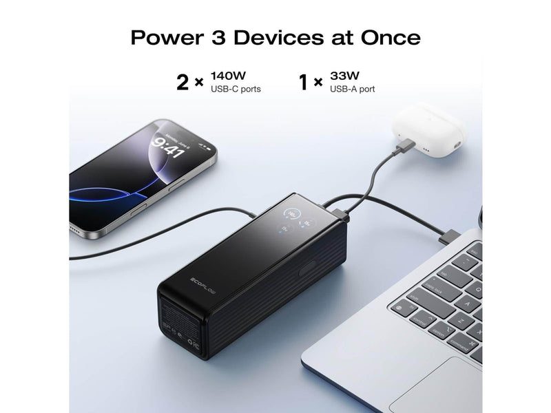 EcoFlow RAPID 25K - 170W (2x 140W USB-C + 1 USB-A) - 25000 mAh