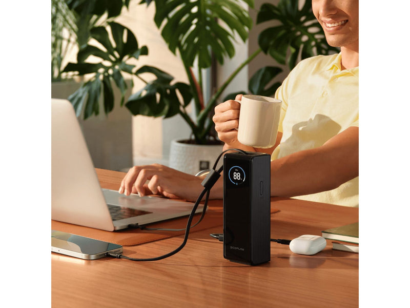 EcoFlow RAPID 25K 170W - 2x Integrierte 100W USB-C-Kabel - 25000 mAh