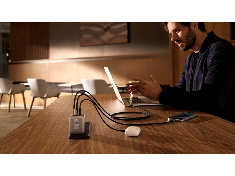 EcoFlow RAPID Pro 100W - GaN Fast Charger (USB-A + 2x USB-C)