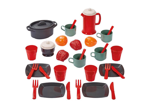 Ecoiffier 100% Chef Dining Set with Play Food 34 pieces.
