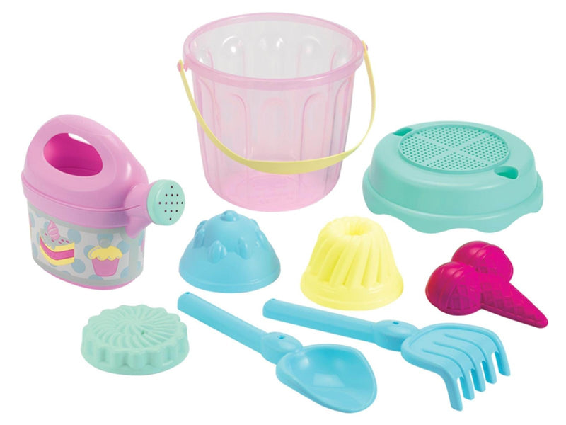 Ecoiffier Bucket Set with Pastry Sand Molds 9pcs.