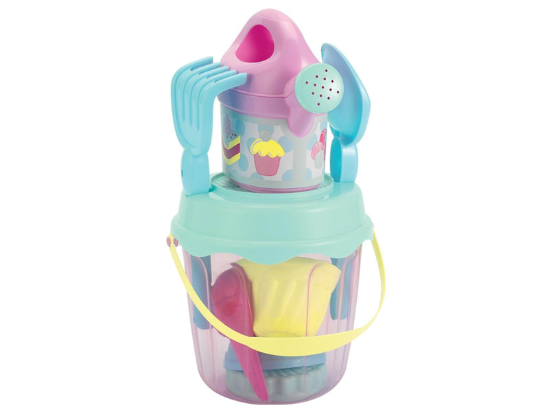 Ecoiffier Bucket Set with Pastry Sand Molds 9pcs.
