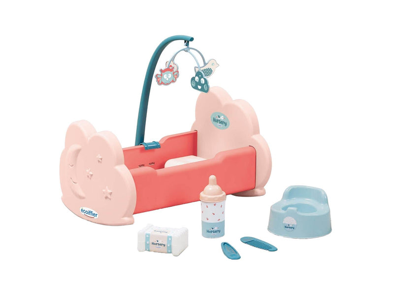 Ecoiffier - Doll's Cradle with Accessories 6 pcs.