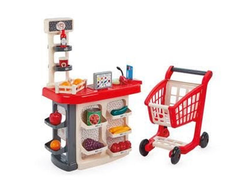 Ecoiffier Grocery counter + Trolley