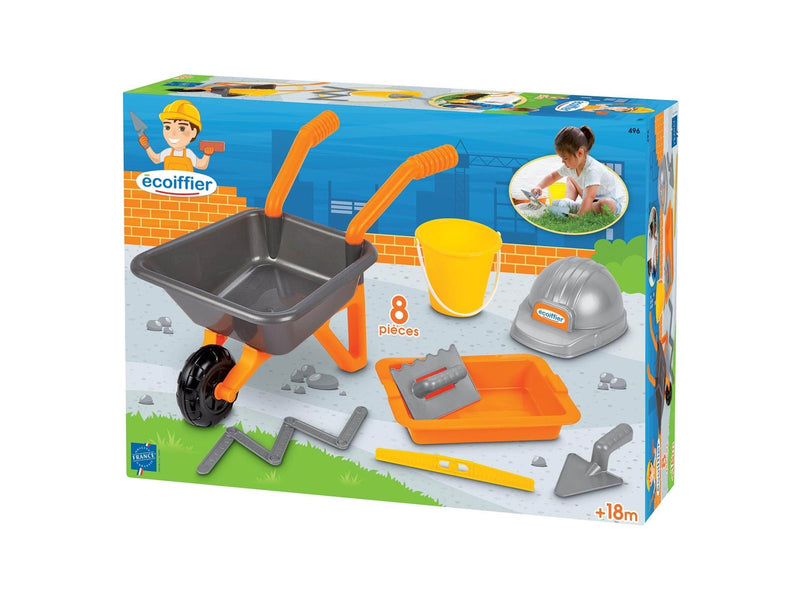 Ecoiffier - Wheelbarrow with Masonry Set