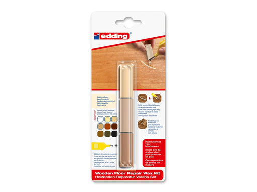 Edding e-8902 wooden floor repair wax kit beech/maple