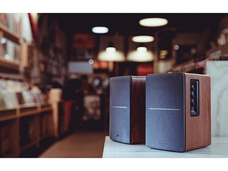 Edifier R1280DB - 2.0 Bluetooth Bookshelf Speakers - 42W - Brown
