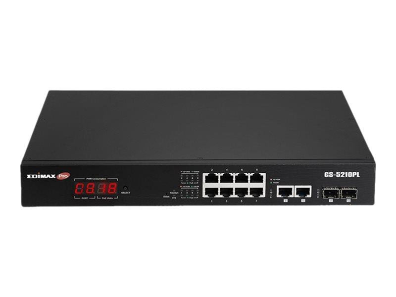 Edimax 12 Port Gigabit PoE Switch 2 RJ45/2 SFP com