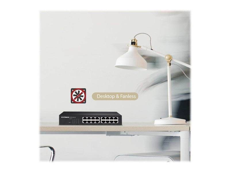 Edimax GS-1016 V2 - switch - 16 ports - rack-mountable