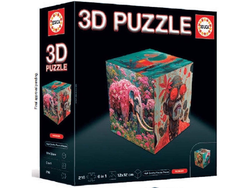 Educa 3D Puzzle Cube Wonder