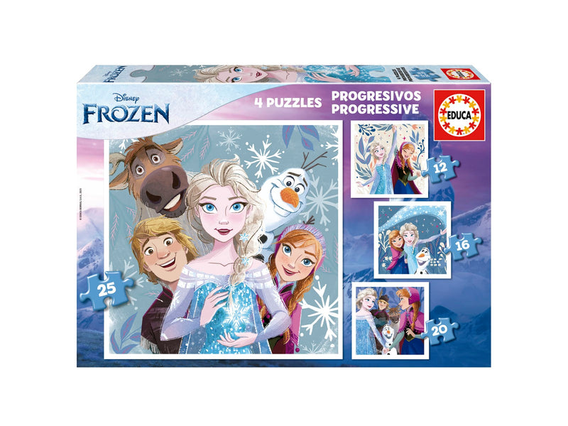 Educa 4 In 1 Frozen12-16-20-25